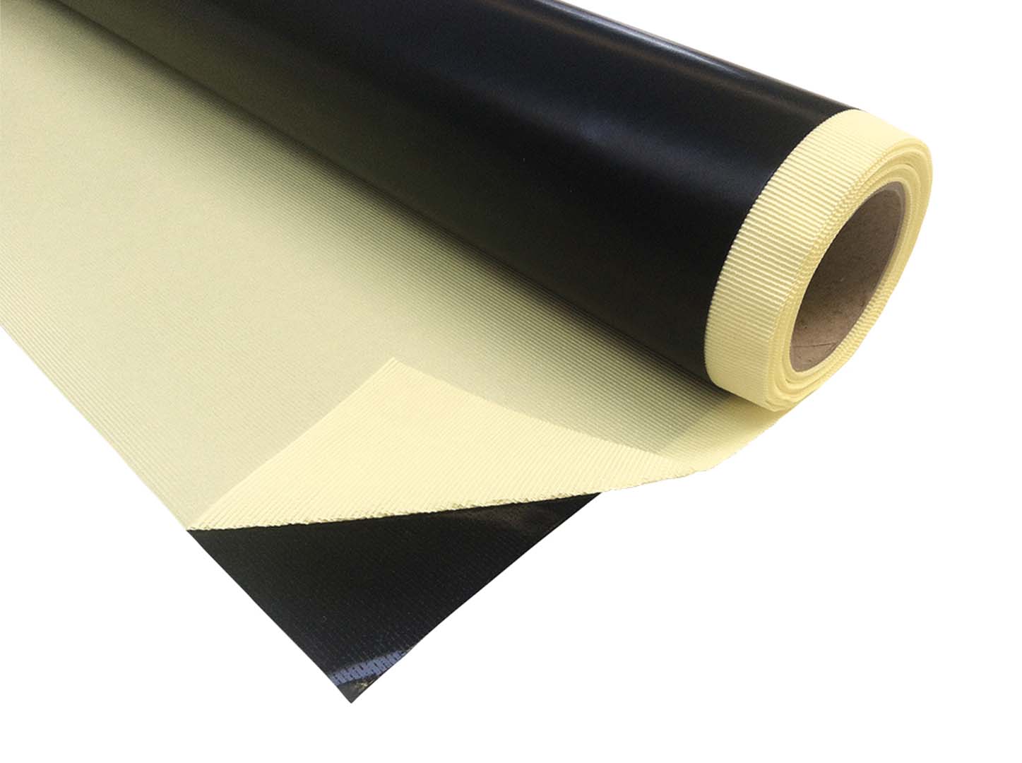 BLACK ANTISTATIC ADHESIVE PTFE FIBERGLASS FABRIC thick. 0,126mm H=1000mm