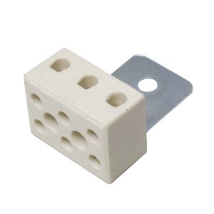 REGLETA DE CONEXION EN CERAMICA CON SOPORTE