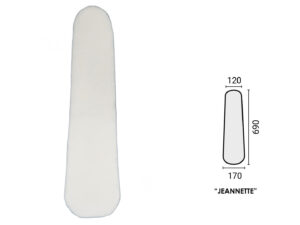 MULETON POLIESTER MOD. "JEANNETTE" 690x170x120mm espes. 9mm