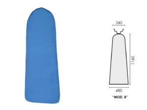 AZURE POLYESTER COVER (mod.8) 1160x480x340mm PONY FVC
