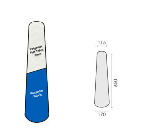 PRONTO-STIR "NORMAL" AZUL 650x170x115mm BRAZO GRANDE