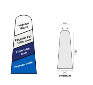 PRONTO-STIR "ULTRA" AZUL 1450x560x360mm SUPER MAXI