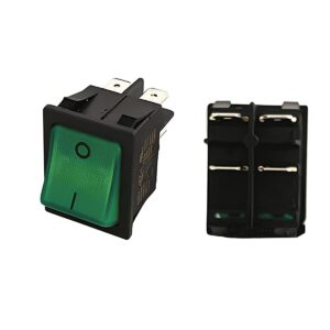 INTERRUPTEUR A TEMOIN VERT POUR CHAUDIERE 4 COSSES