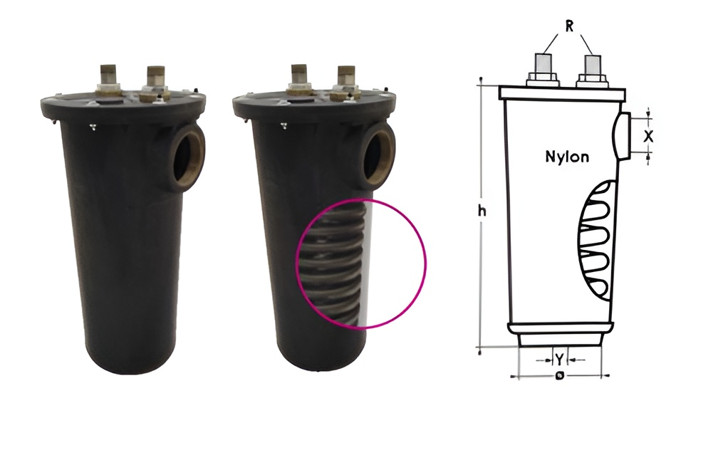 CONDENSATEUR COMPLET NYLON