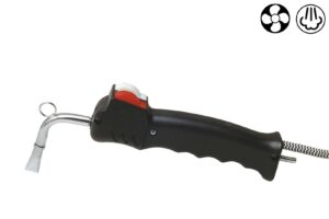 STEAM AIR GUN 2 MICROSWITCHES WITH FLAT INTERCHANGEABLE NOZZLE "2F"