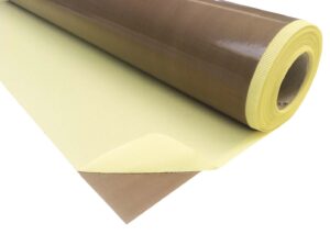 TESSUTO FIBRA DI VETRO TEFLONATO ADESIVO BEIGE spess. 0,126mm H=1000mm