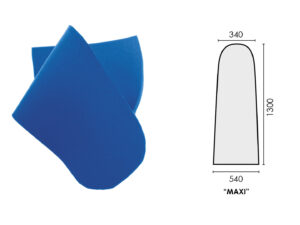 SCHIUMATO POLIESTERE MOD. "MAXI" 1300x540x340mm spess. 10mm