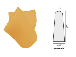 "UNIVERSAL" MOD. YELLOW SILICON FOAM (soft) thick. 10mm 1300x440x310mm