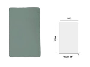 TELO POLIESTERE VERDE (mod.34) 1500x900mm RETTANGOLARE