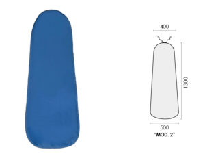 TELO POLIESTERE AZZURRO (mod.2) 1300x500x400mm DUE PUNTE
