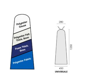 AZURE "ULTRA" PRONTO-STIR 1250x450x280mm UNIVERSAL