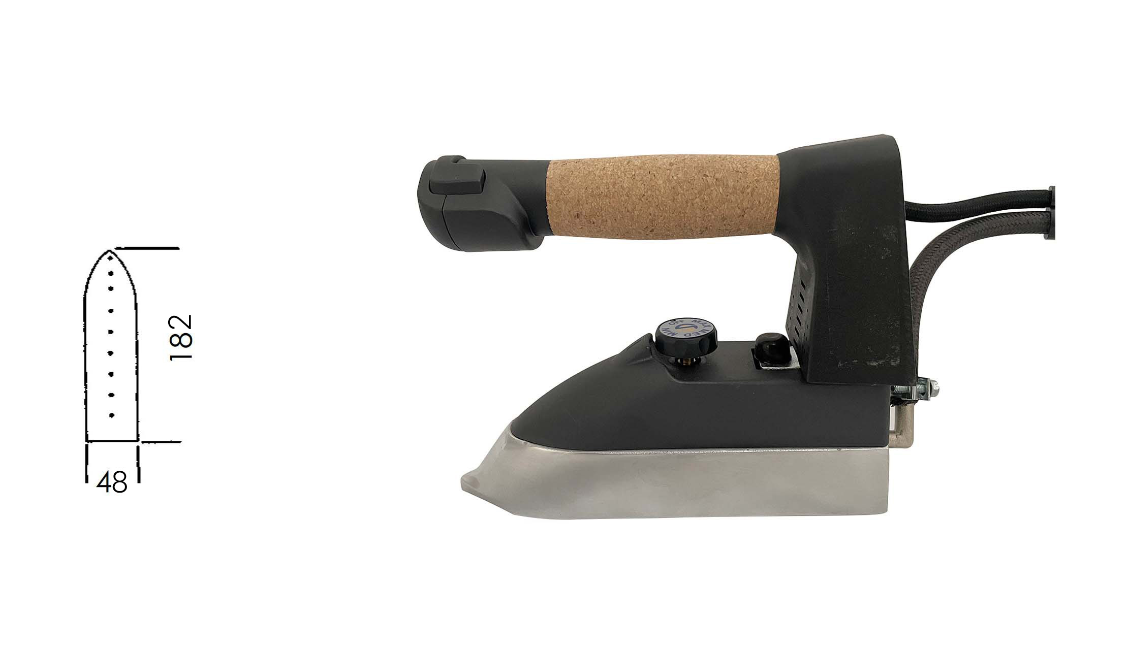 ELECTROSTEAM SEAMS-OPENING IRON LS Kg. 1 open handle