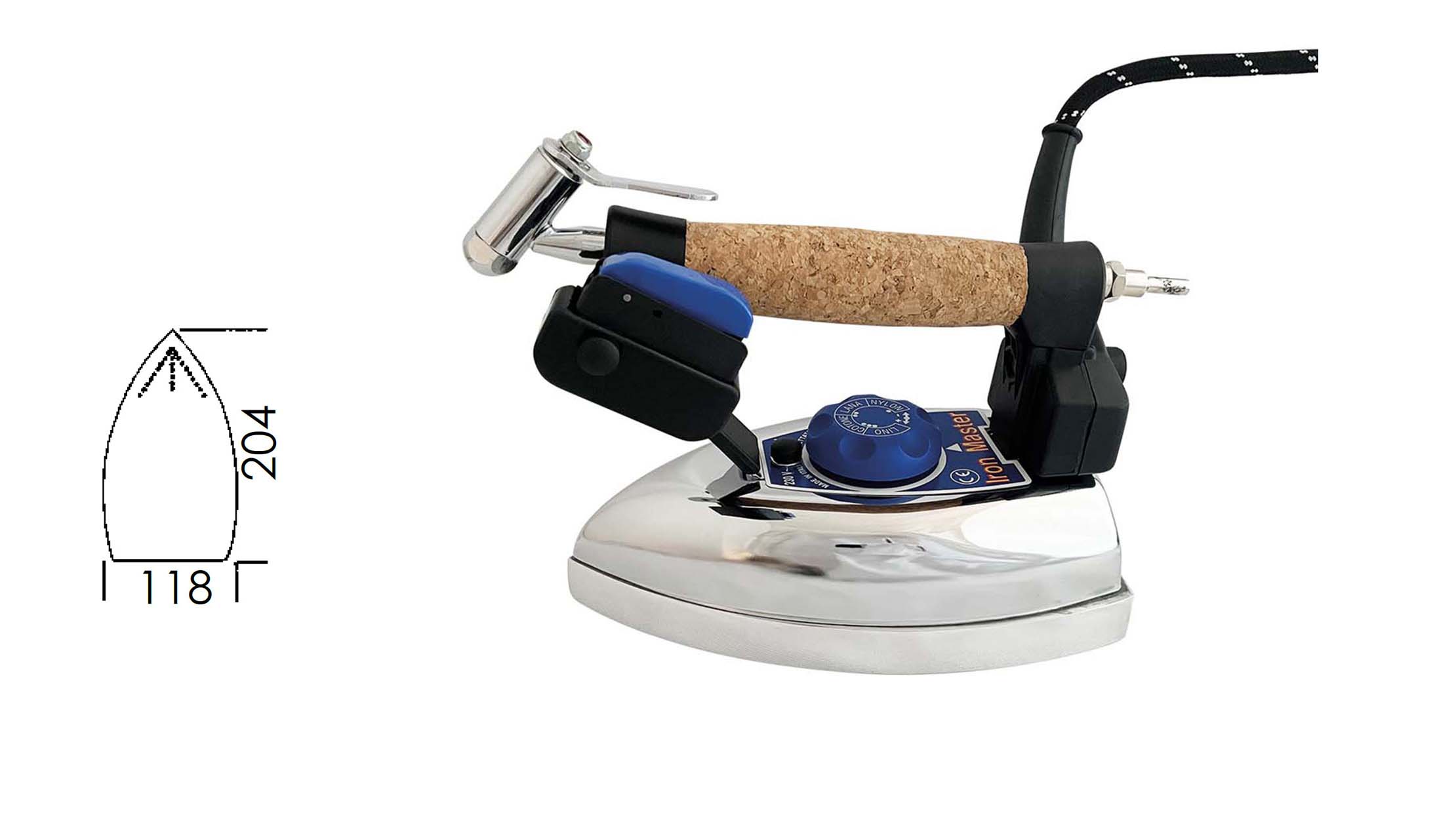 FERRO ELETTROVAPORE IRONMASTER "CE" CON NEBULIZZATORE Kg. 2,150