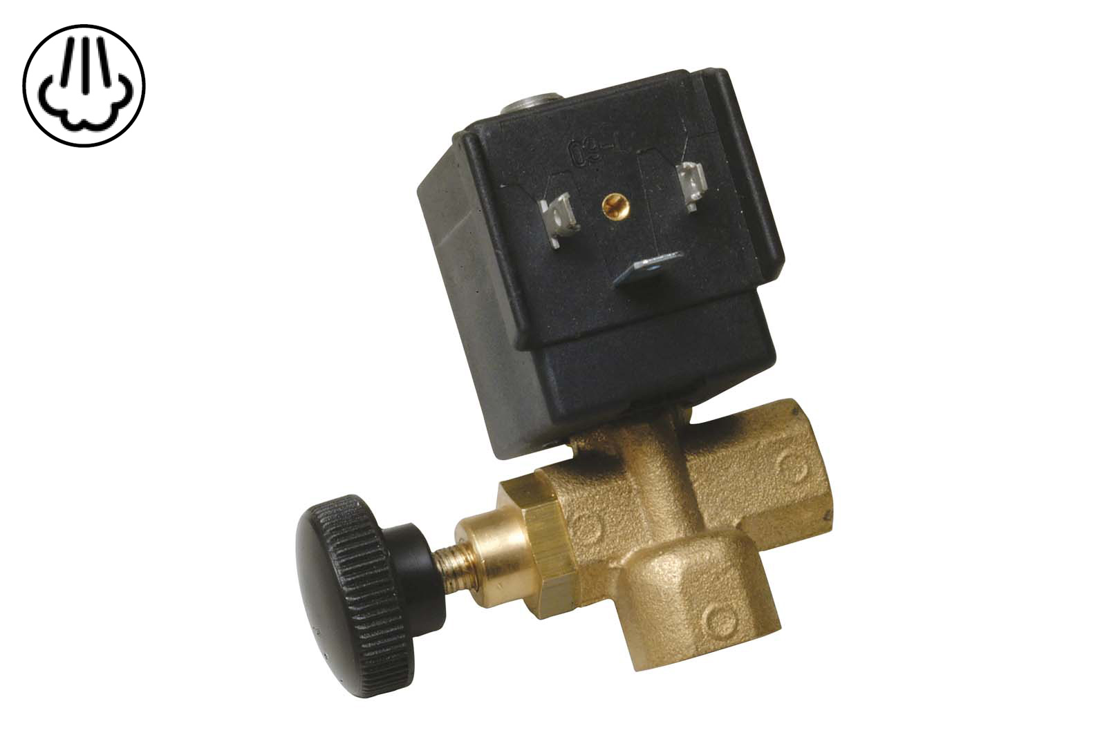 ELETTROVALVOLA VAPORE SA-MA 1/4″ CON REG. 230V MEDIA (180/R) Ø 2,8mm