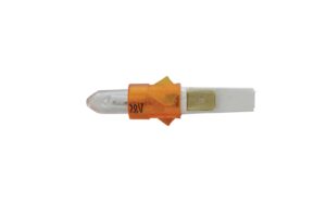 LAMPADINA SPIA PASSAGGIO SOLVENTE 28V faston CON ADATTATORE